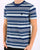 Pretty Green Indigo Stripe T-shirt Multi