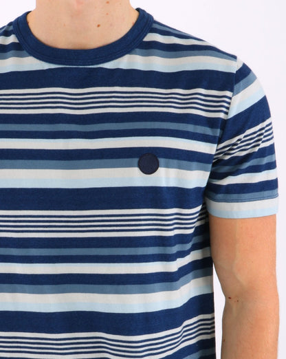 Pretty Green Indigo Stripe T-shirt Multi