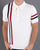 Ska & Soul Racing Stripe Knit Polo Ecru