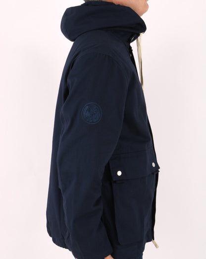 Pretty Green Mallow Hooded Jacket Navy