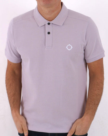 MA.STRUM Pique Polo Lilac
