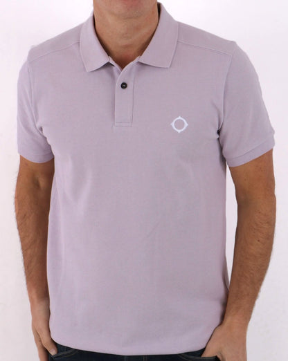MA.STRUM Pique Polo Lilac