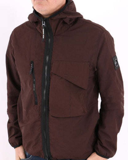 Marshall Artist GD Hooded Overshirt Truffle