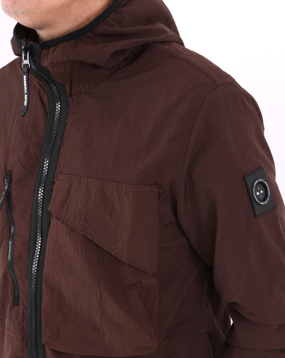 Marshall Artist GD Hooded Overshirt Truffle
