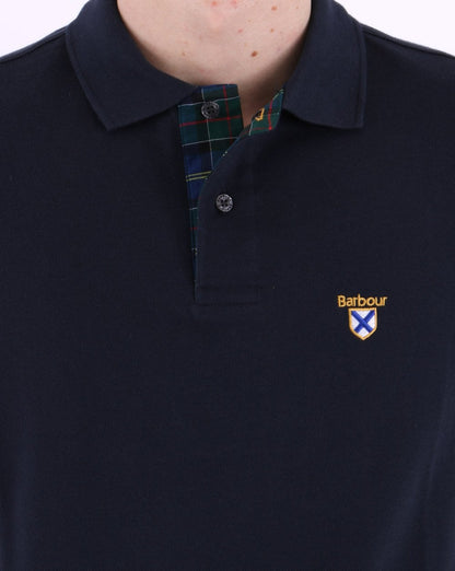 Barbour Society Polo Navy