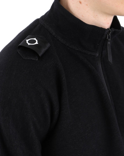 MA.STRUM 1/4 Zip Top Black
