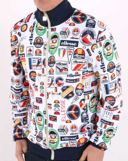 Ellesse Badged Track Top White/Multi