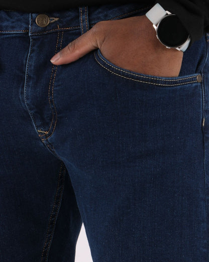 Trojan Straight Leg Jeans Dark Blue