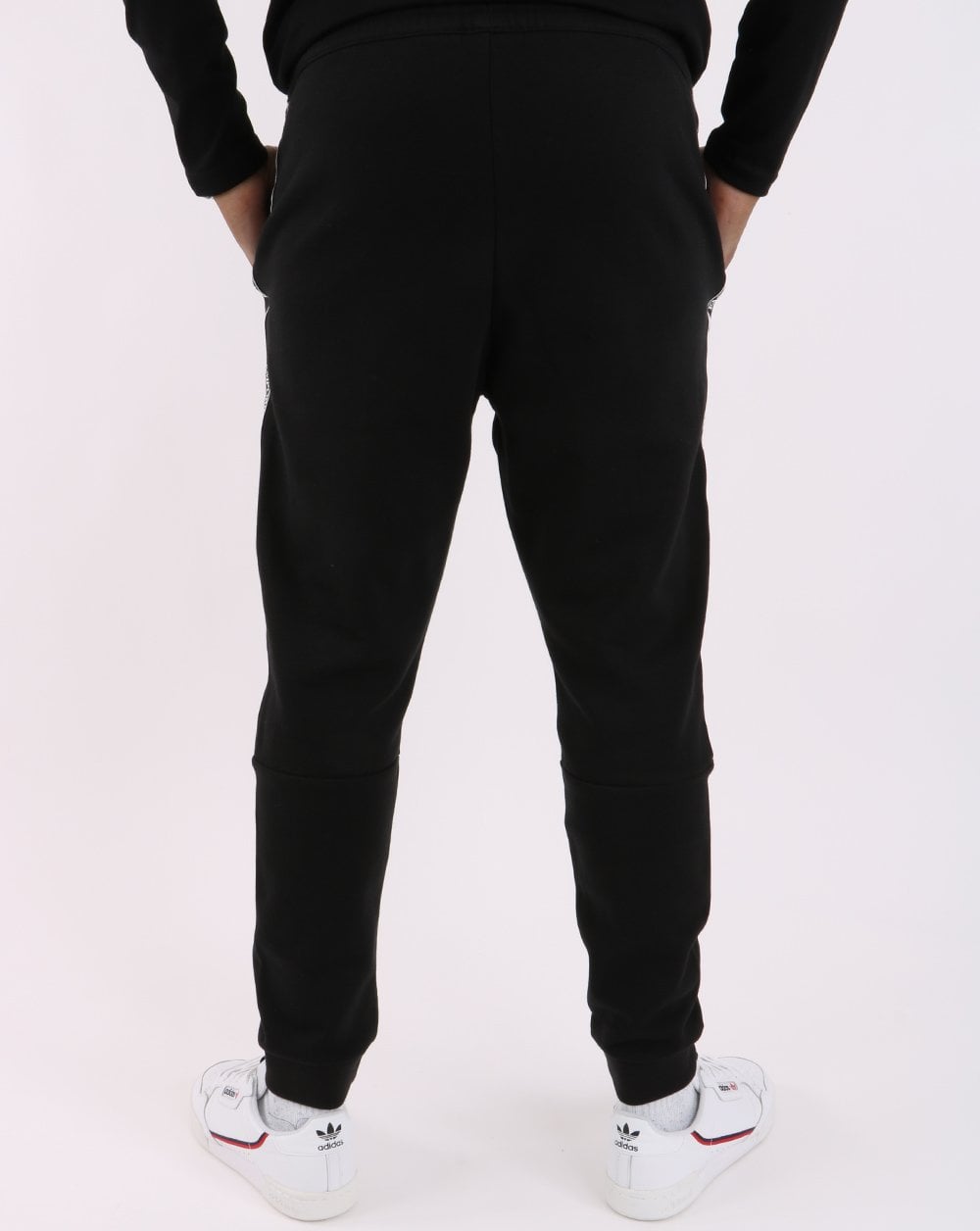 Emporio Armani EA7 Tape Logo Joggers Black