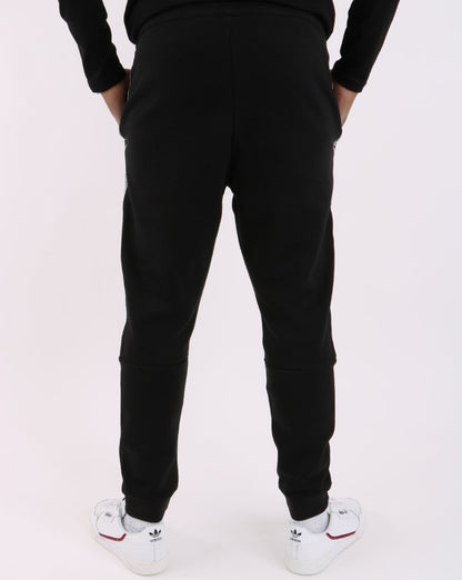 Emporio Armani EA7 Tape Logo Joggers Black