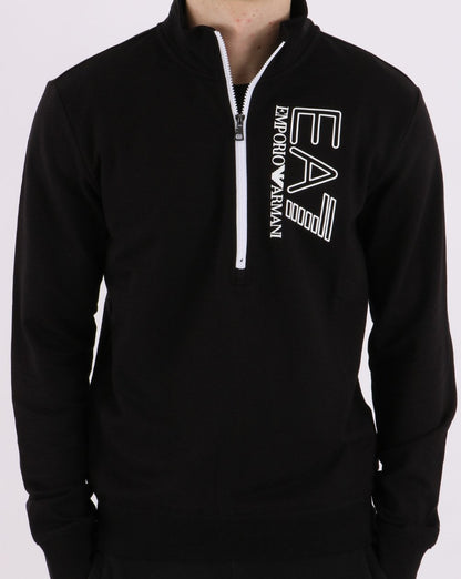 Emporio Armani EA7 1/2 Sweatshirt Black