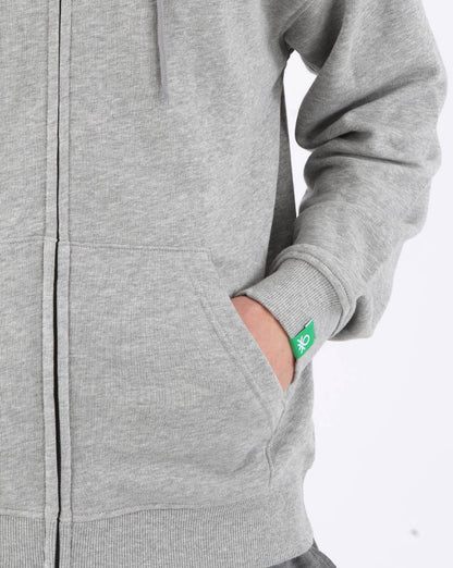 Benetton Full Zip Hoody Grey
