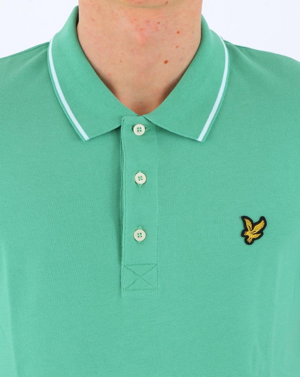 Lyle & Scott Tipped Polo Shirt Green
