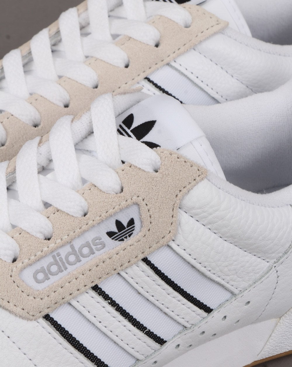 Adidas Continental 80 Stripes Trainers White/Black/Off White