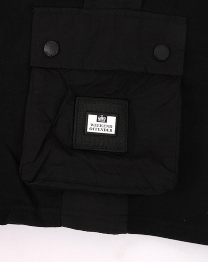Weekend Offender Cargo Sweat Shorts Black