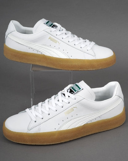 Puma Suede Crepe Trainers White Leather