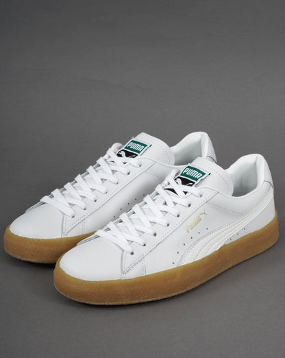 Puma Suede Crepe Trainers White Leather