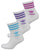 Adidas Originals Mid Cut Crew Socks 3 Pack White/Blue/Purple