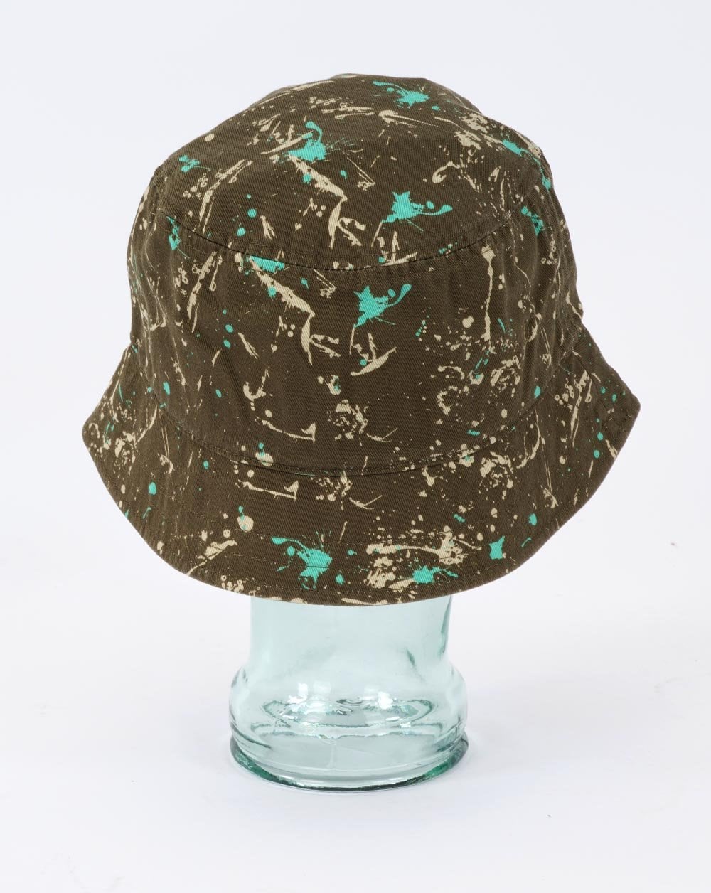 Lyle & Scott Cotton Twill Bucket Hat Splatter Olive