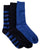 Gant Stripe & Mini Dot Socks 3-pack College Blue