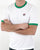 Fila Vintage Ringer T Shirt White/Green
