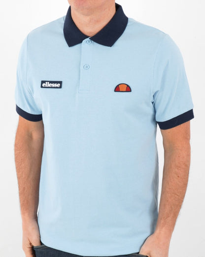 Ellesse Lessepsia Polo Shirt Sky Blue/Navy