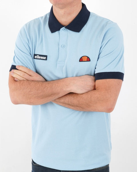 Ellesse Lessepsia Polo Shirt Sky Blue/Navy