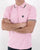 Trojan Jacquard Trim Polo Shirt Pink
