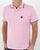 Trojan Jacquard Trim Polo Shirt Pink