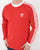 Adidas Originals 3 Stripes LS T Shirt Vivid Red