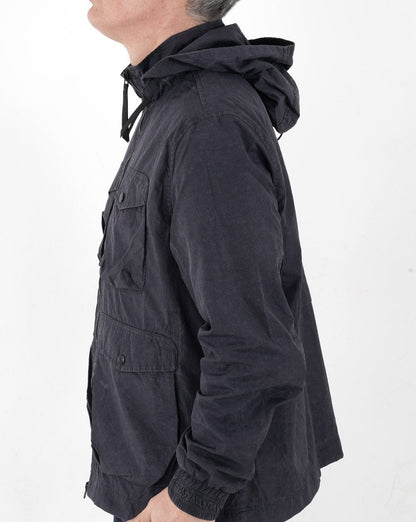 MA.STRUM Acid Wash Funnel Neck Runner Ink Navy