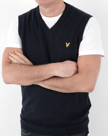Lyle & Scott V Neck Tank Top Navy