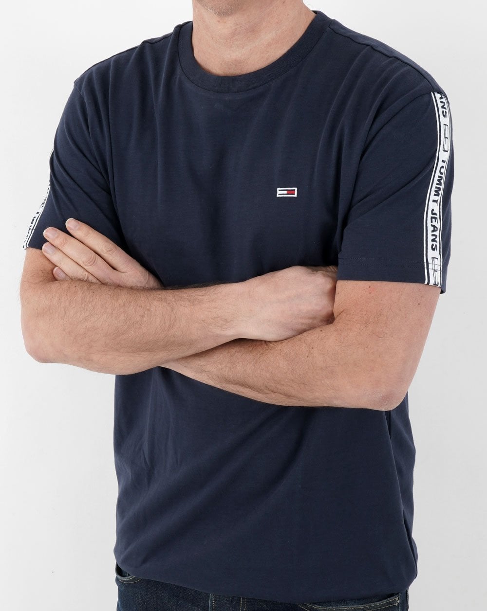 Tommy Hilfiger Tape T Shirt Twilight Navy