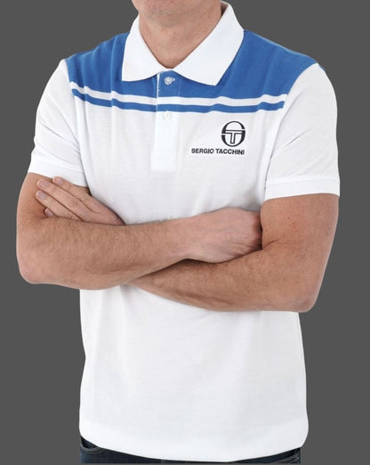 Sergio Tacchini New Young Line Polo Shirt White/Blue