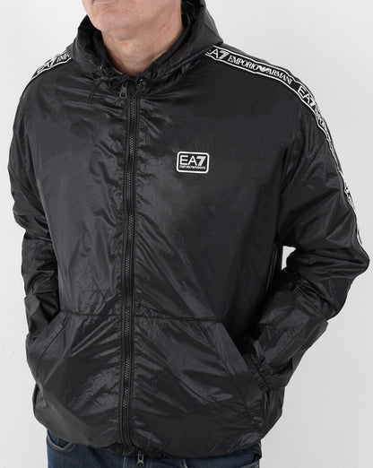 Emporio Armani EA7 Tape Logo Jacket Black