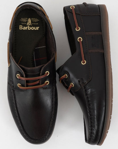 Barbour Capstan Boat Shoe Dark Brown