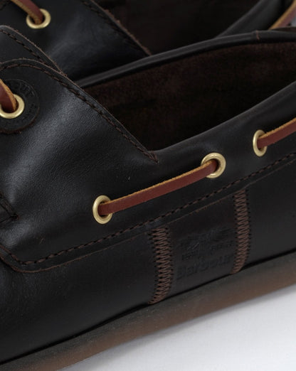 Barbour Capstan Boat Shoe Dark Brown