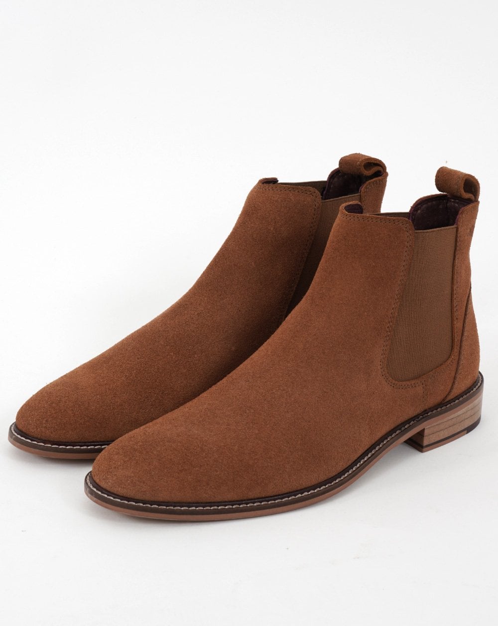 London Brogues Suede Chelsea Boot Tan