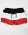 Ellesse Cielo Swim Shorts Black/White/Red