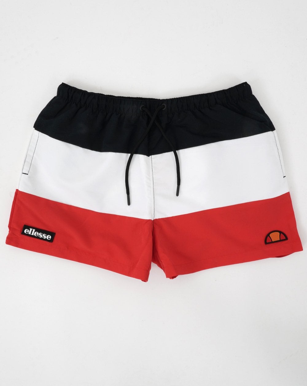 Ellesse Cielo Swim Shorts Black/White/Red
