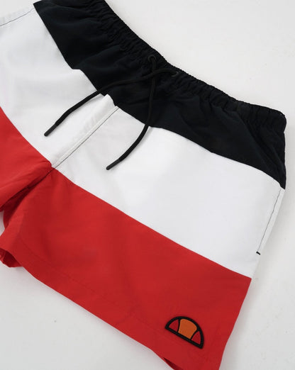 Ellesse Cielo Swim Shorts Black/White/Red