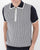 Ska & Soul Diamond Knit Polo Shirt Navy