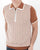 Ska & Soul Diamond Knit Polo Shirt Ginger