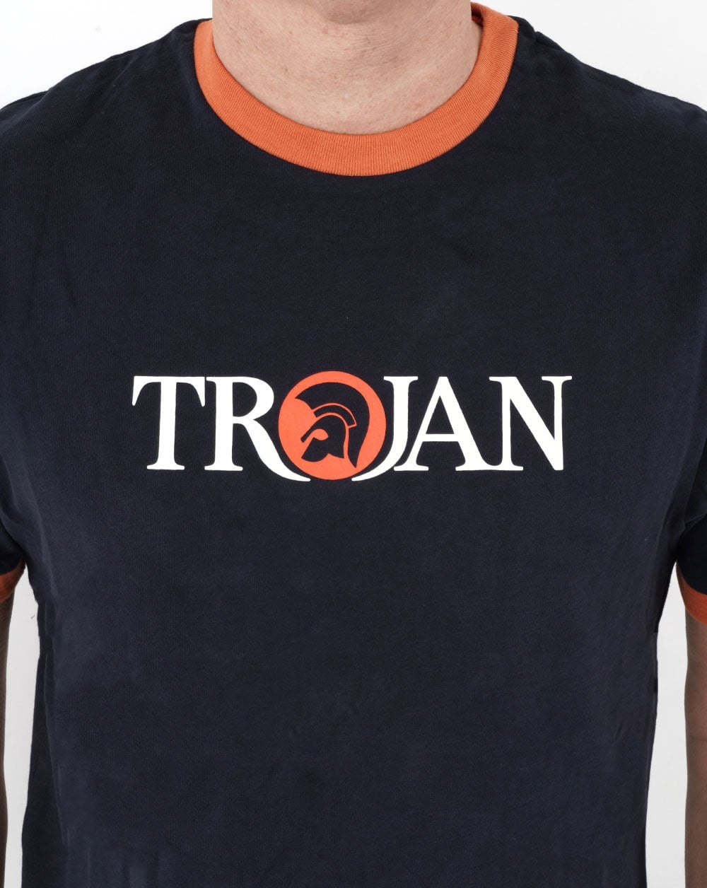 Trojan Helmet Logo T-shirt Navy