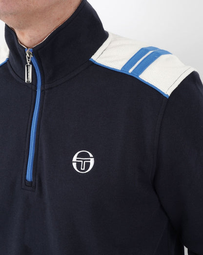 Sergio Tacchini Rosso 1/4 Zip Sweat Navy