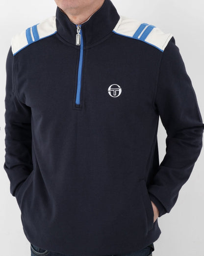 Sergio Tacchini Rosso 1/4 Zip Sweat Navy