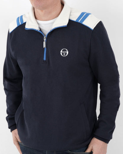 Sergio Tacchini Rosso 1/4 Zip Sweat Navy