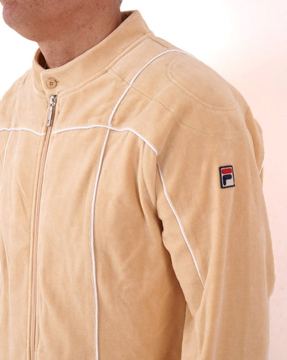 Fila Vintage Terrinda Velour Track Top Butterscotch