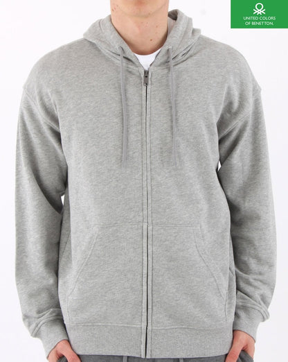 Benetton Full Zip Hoody Grey