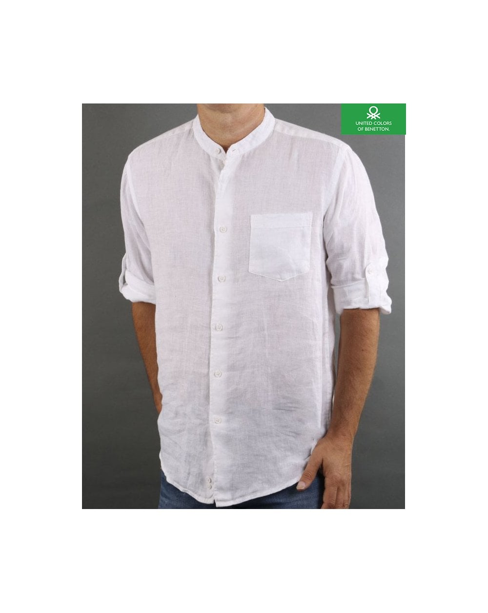 Benetton Long Sleeve Shirt White